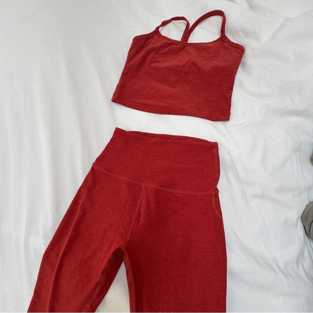 Beyond Yoga SpaceDye. Ruby Sand Heather Activewear Set. Size Small.